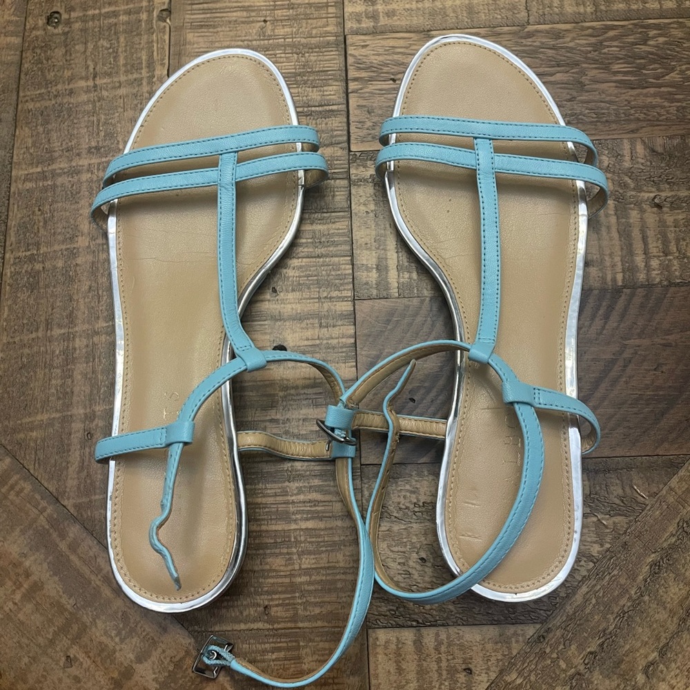 Talbots Aqua Strappy Sandals